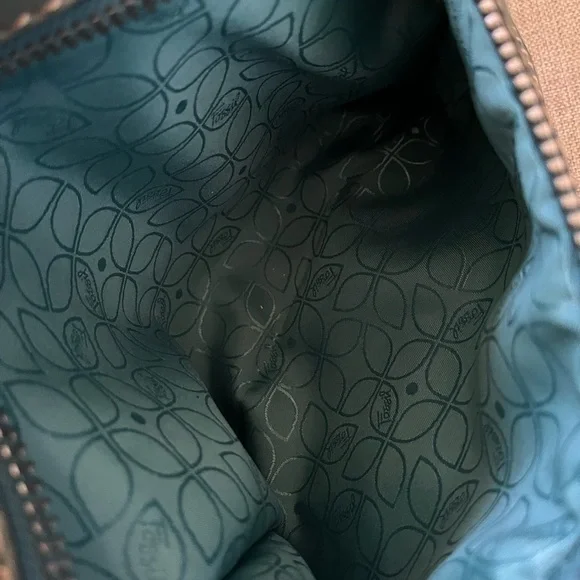 Fossil Green Crossbody Bag with Silver Accents - Picture 9 of 9